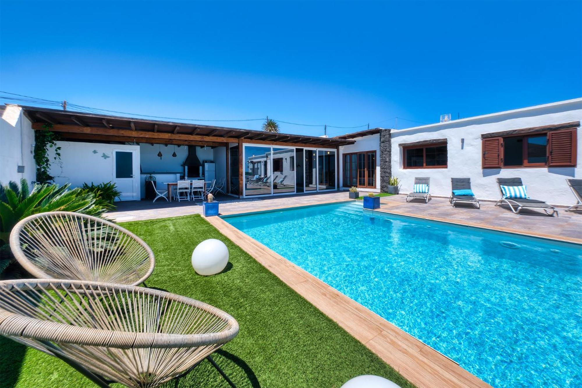 Villa Macher Piscina Y Bar Piscina Тіас Екстер'єр фото