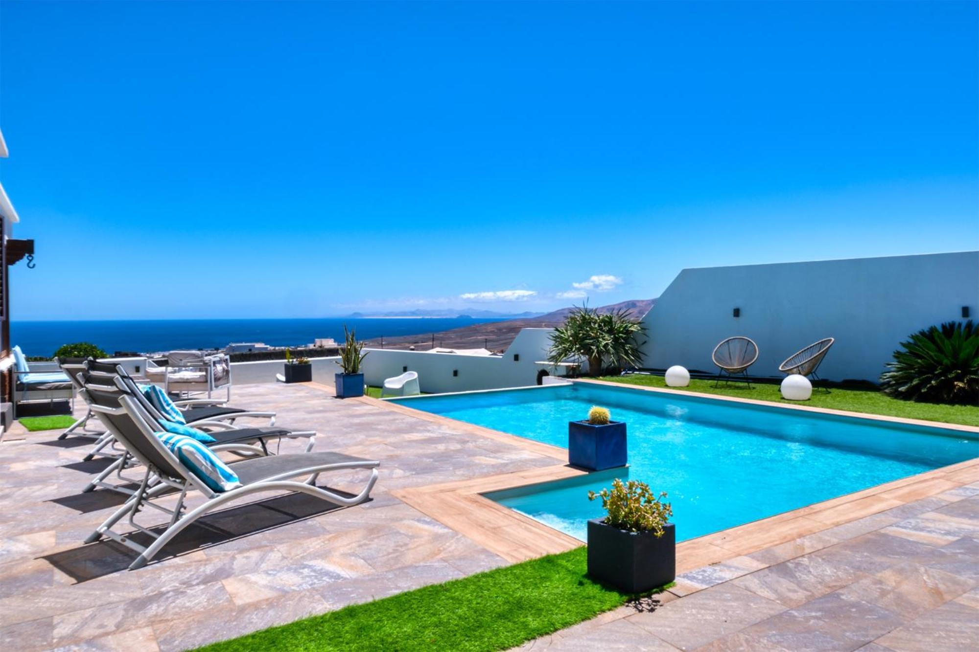 Villa Macher Piscina Y Bar Piscina Тіас Екстер'єр фото