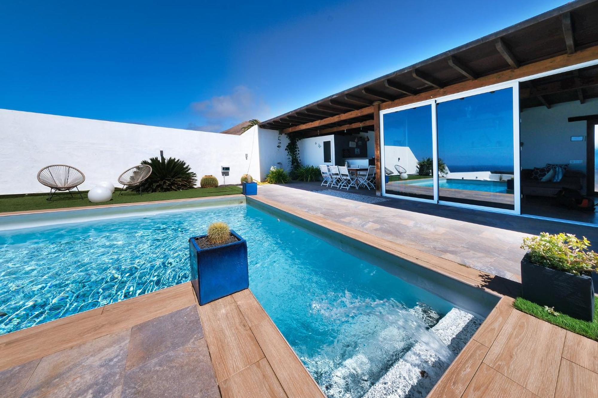 Villa Macher Piscina Y Bar Piscina Тіас Екстер'єр фото