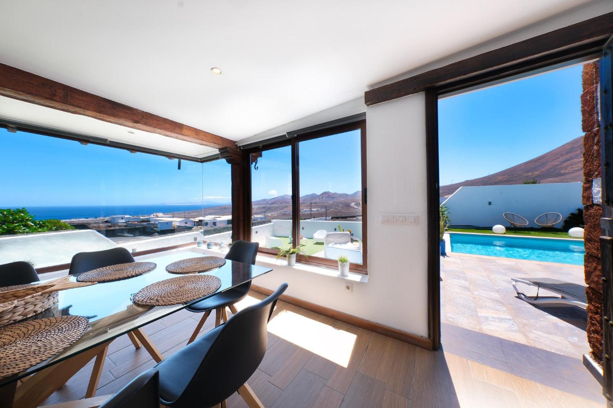 Villa Macher Piscina Y Bar Piscina Тіас Екстер'єр фото