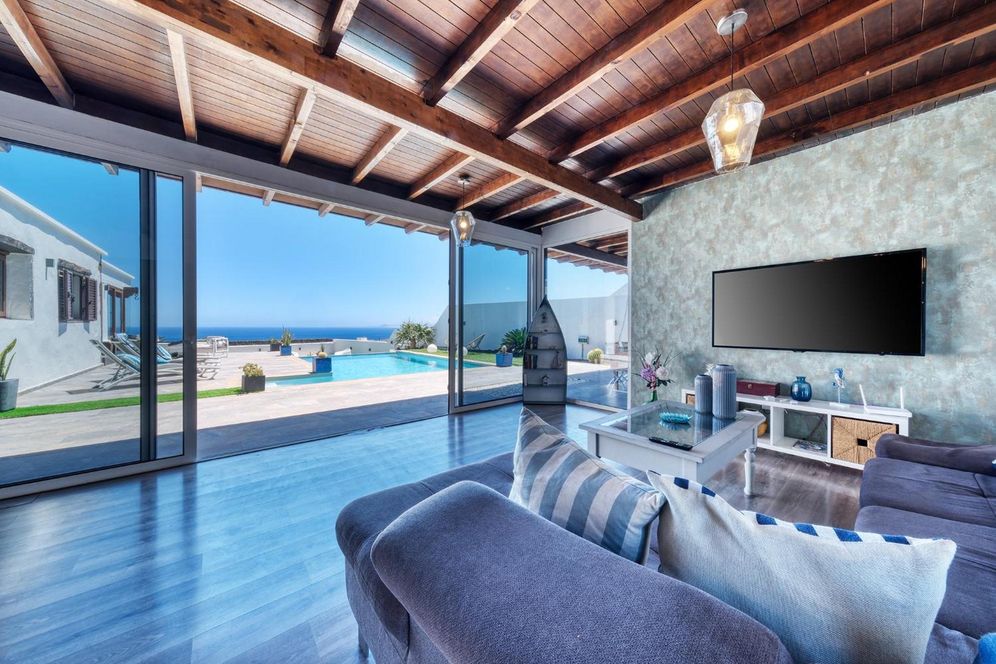Villa Macher Piscina Y Bar Piscina Тіас Екстер'єр фото
