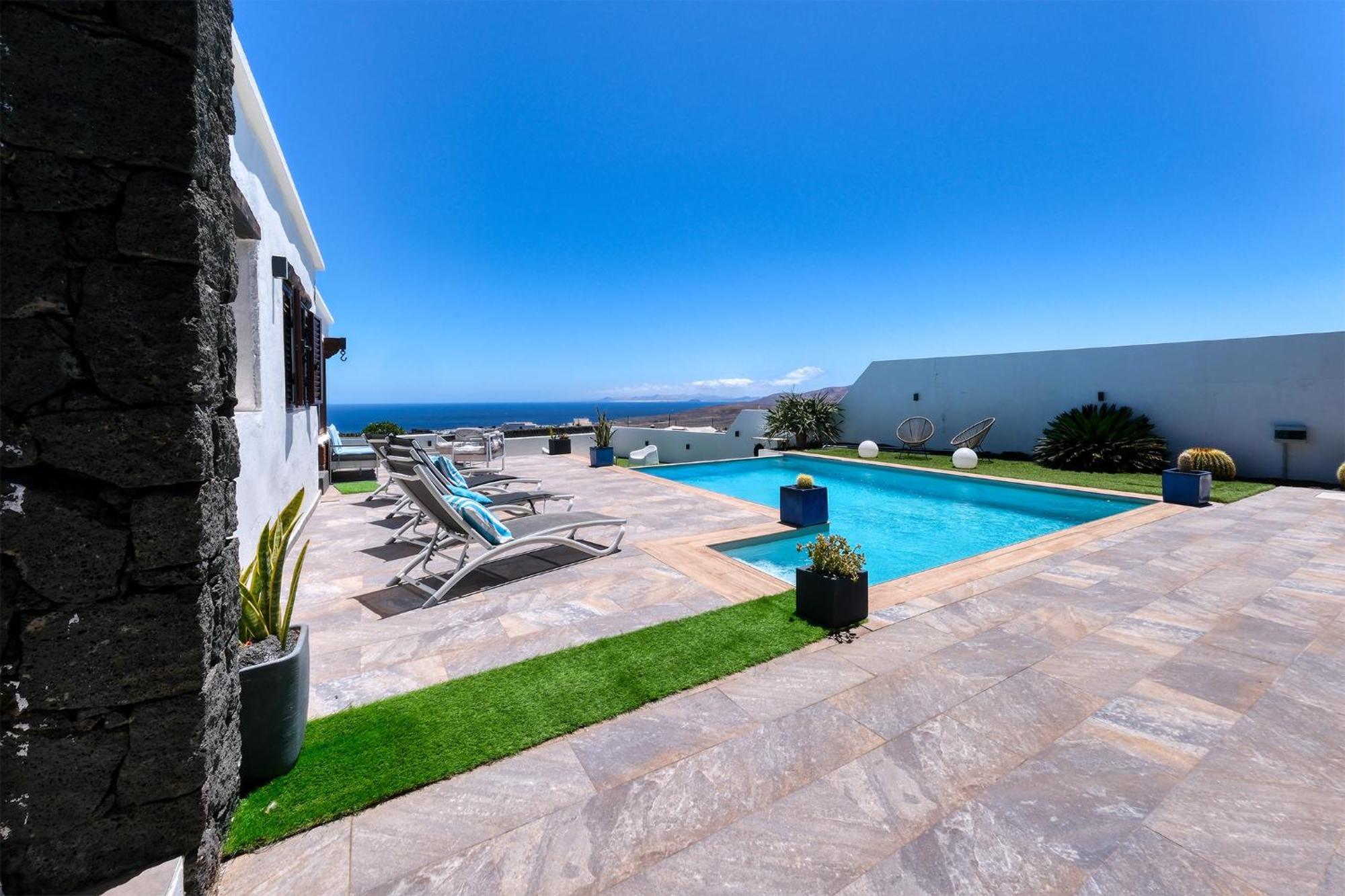 Villa Macher Piscina Y Bar Piscina Тіас Екстер'єр фото