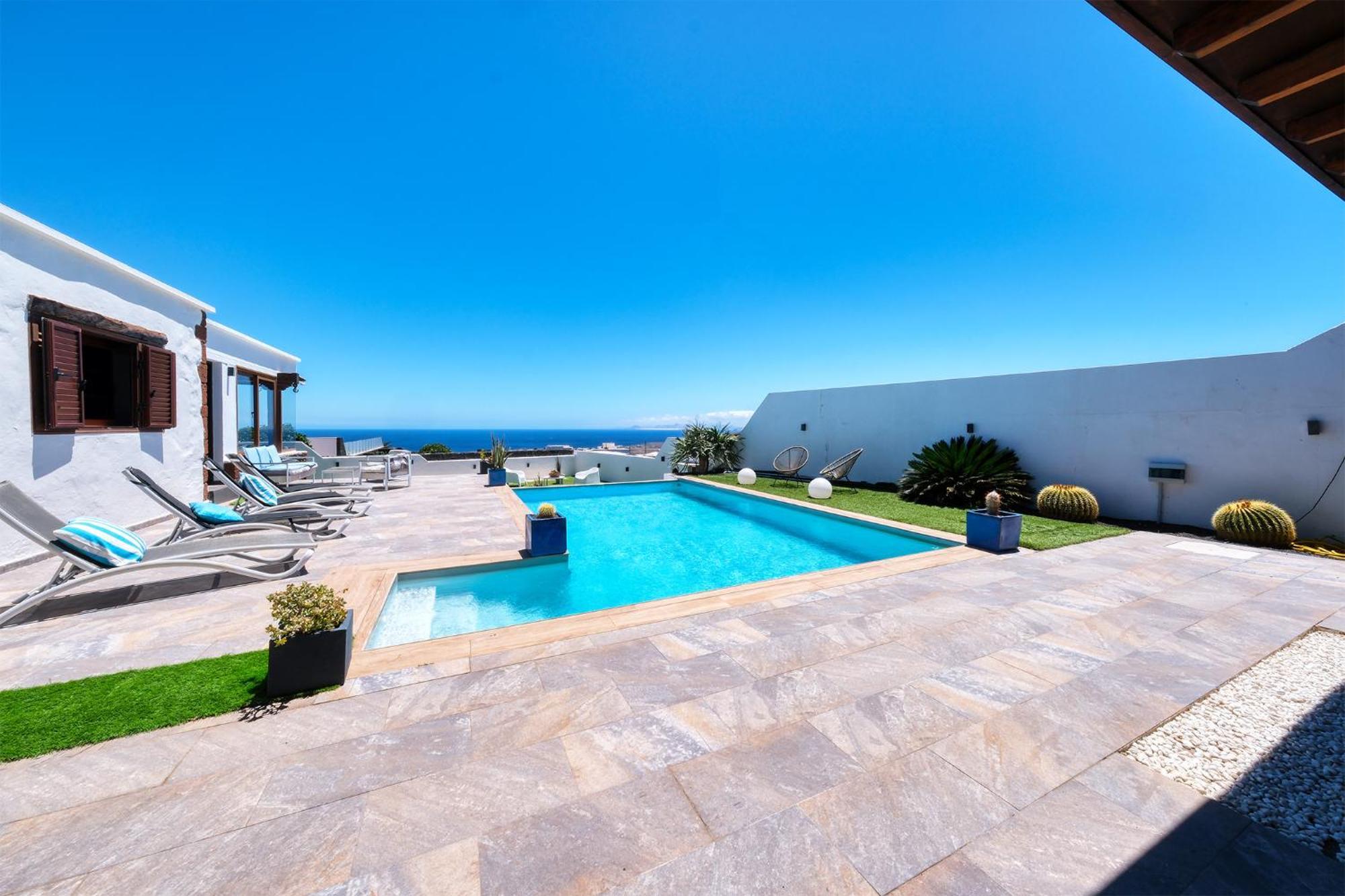 Villa Macher Piscina Y Bar Piscina Тіас Екстер'єр фото